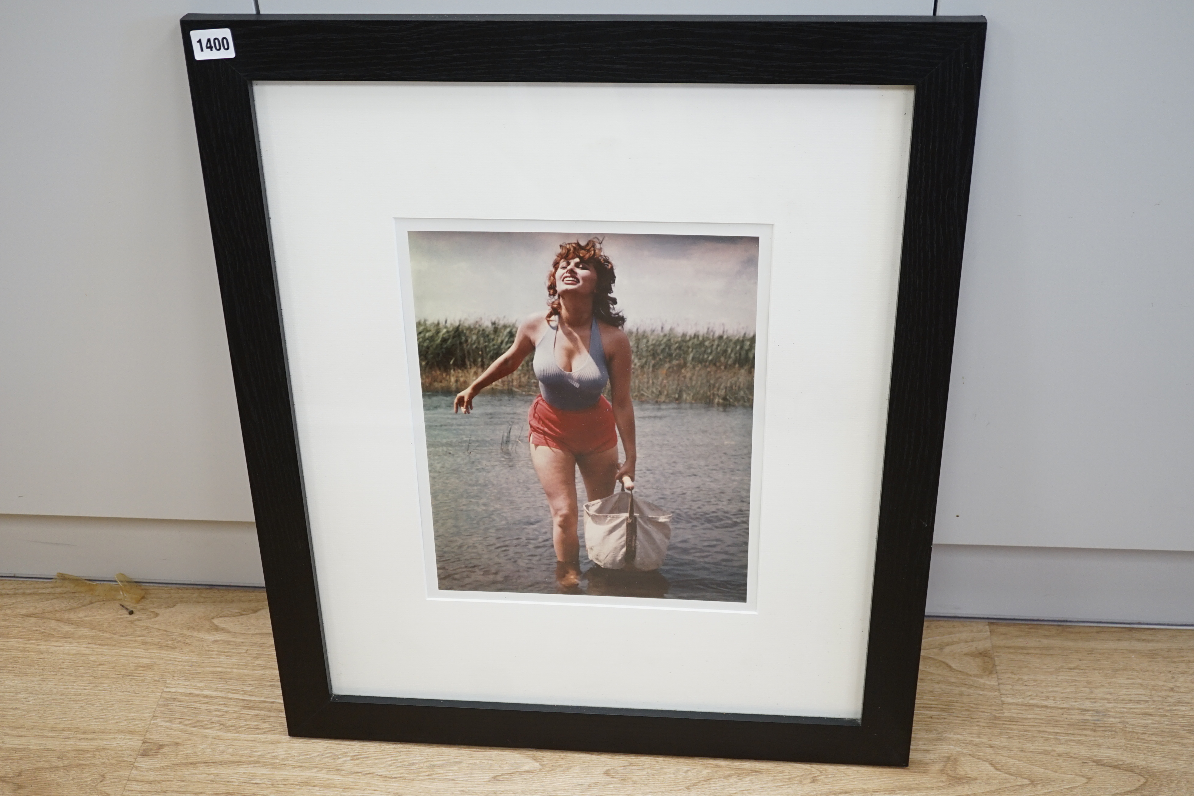Lorens Baggage, vintage colour photograph of Sophia Loren, circa 1955, Getty Images Gallery label verso, 37 x 29cm. Condition - good